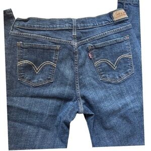 Levi's 515 Dark Wash Bootcut Denim Jeans 10 Short